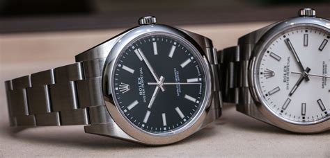 rolex op 39 black vs white|Rolex oyster perpetual color chart.